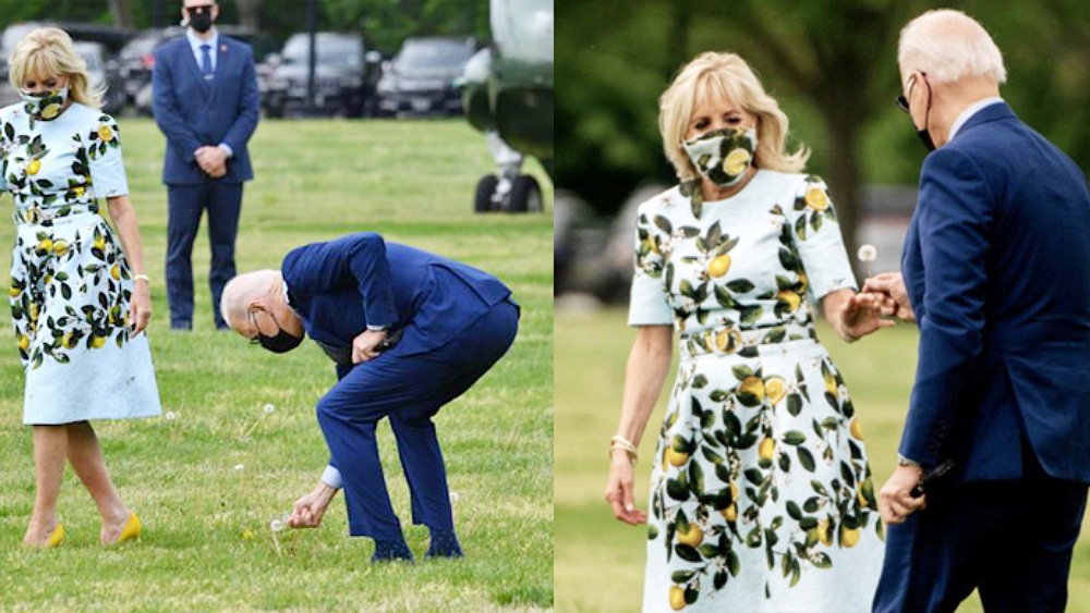  বাইডেনের রোমান্টিক উপহার ঘাসফুলেই  মুগ্ধ বাইডেন স্ত্রী 